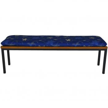 Angerer 712/089 - Cojín para bancos, 45 x 120 cm, color azul