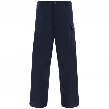 Marni Men's Tropical Wool Trousers, Blue, Size 50, Straight Leg