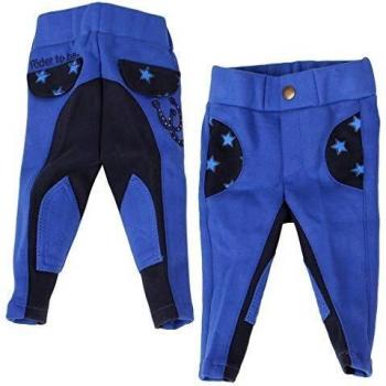 QHP Riding Breeches Mickey Kids in Size: 104. - Blue - 104