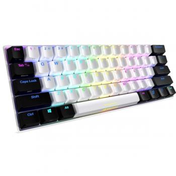 Sharkoon SGK50 S4 Teclado para Gaming USB QWERTY Inglés de EE. UU. Blanco