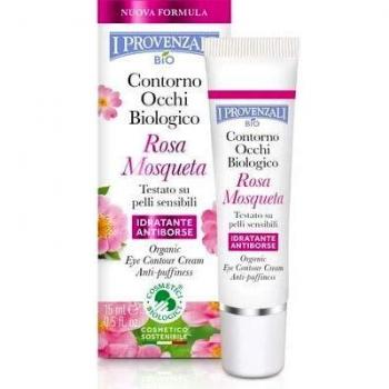 I Provenzali Organic Rosehip Eye Contour Cream, 15 ml