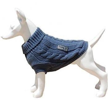Freedog FD5001034 - Jersey Lana, para Perro, Color Azul Abeto
