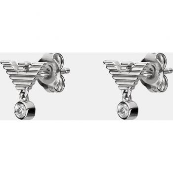 Pendientes de plata con circonitas para mujer de Emporio Armani