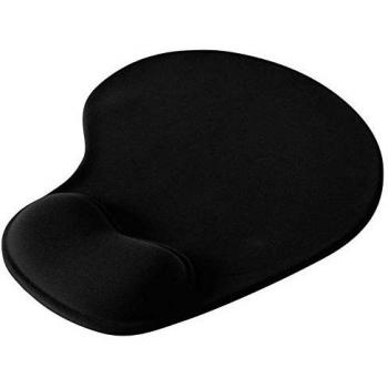 OcioDual Alfombrilla de Raton ergonomica con Apoyo reposamuñecas de Gel Negra