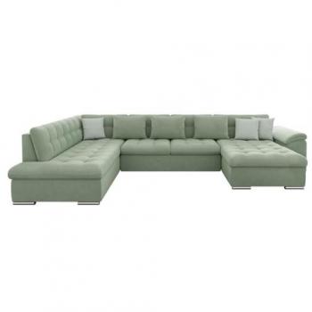 Sofá rinconero Comfivo 114, con función de descanso y caja de ropa de cama, dimensiones 348x205x76cm