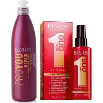 Revlon UniqOne Tratamiento 150ml + Revlon ProYou Champu Repair 350 ml