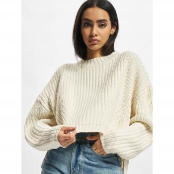 Urban Classics Women's Wide Oversize Sweater in Whitesand