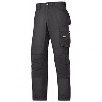 Snickers Workwear 3313 Pantalones, Schwarz-Schwarz, 46