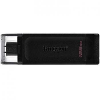 Kingston DataTraveler 70 - DT70/128GB Unidad Flash USB-C, Negro