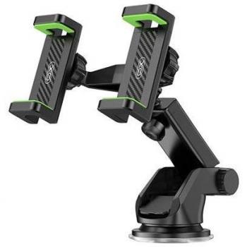 XO Soporte Universal para Telefonos - Apertura Mandril de 60-90mm - Ventosa de Agarre Fuerte - Dimensiones de 190x170x75mm - Peso de 180gr - Compatible con Telefon