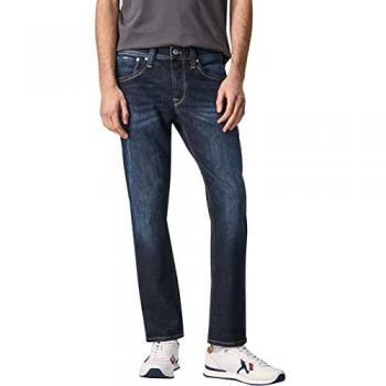 Jean Pepe Jeans Cash Azul Efecto Desgastado Fit Recto 30/30