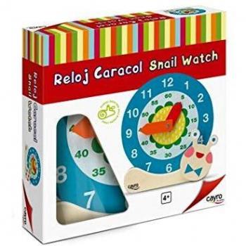 Cayro - Reloj Caracol - Juego para bebés - Desarrollo de Habilidades cognitivas - Juego de Mesa