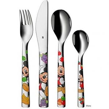 WMF Disney Mickey Mouse - Cubertería para niños 4 piezas