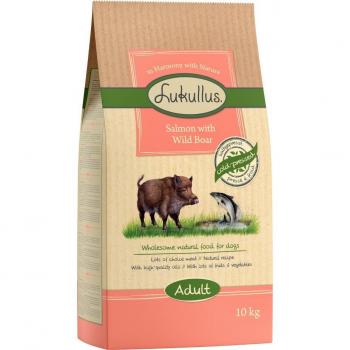 Lukullus con salmón y jabalí - Pack Ahorro: 2 x 10 kg