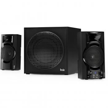 Hercules XPS 2.1 Bassboost - Sistema de Altavoces con Refuerzo de Bajos en Negro