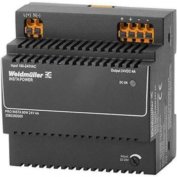 Fuente de Alimentación Switching Weidmüller PRO INSTA 24V 4A 96W para Carril DIN