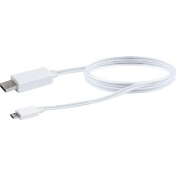 Cable USB 2.0 A a Micro-B de 0.8m Schwaiger - Blanco