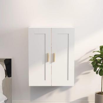 Mueble de pared blanco 69,5x32,5x90 cm madera multicapa