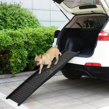 Folding Black Dog Ramp 60.2x15.7x4.9 Plastic