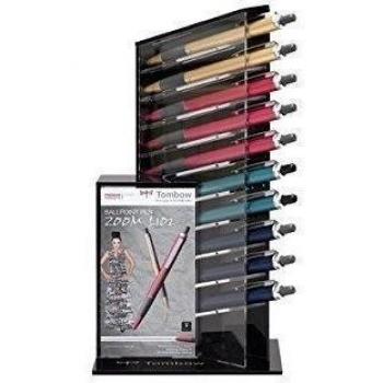 Tombow - TOMBOW Druckkugelschreiber ZOOM L102, 10er Display