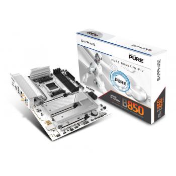 Placa Base Sapphire PURE B850A WIFI 7 AMD B850 Socket AM5 ATX DDR5 con WiFi 7 y RGB