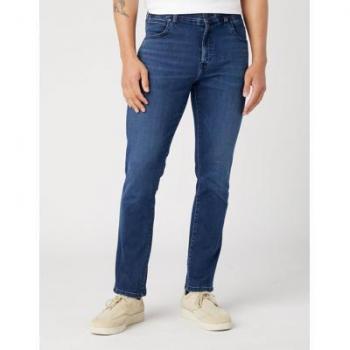Wrangler Men's Slim Tapered Larston Jeans in Apollo Blue, Size 32W/34L