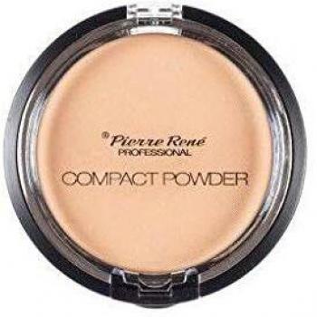 PIERRE RENE Compact Powder 09 - Beach Brown 8G, Único, Estándar