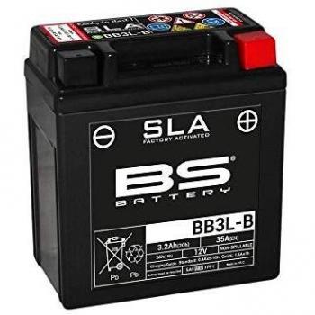 BS Battery 300842 bb3l de B AGM SLA Batería de Moto, Color Negro