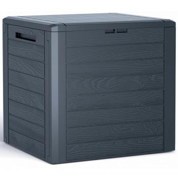 Baúl de Jardín WOODEBOX 140L - Espacio de Almacenamiento para Exteriores con Diseño Moderno