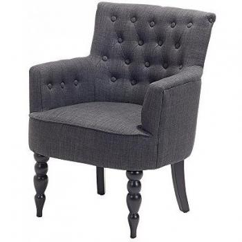 Butaca tapizada – Gris oscuro – ALESUND