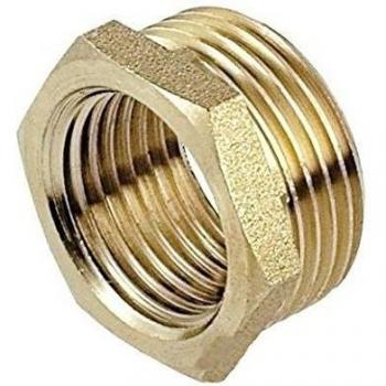 Conector de Latón Rosca Reductora 3/4 Macho x 1/2 Hembra