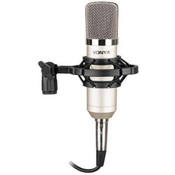 Vonyx CM400 Microfono de estudio de condensador plata