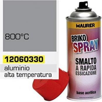 Spray Pintura Resistente Altas Temperaturas Aluminio 400 ml.