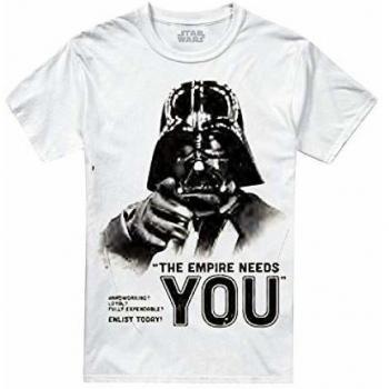 Star Wars Enlist Today Camiseta, Blanco White, X-Large para Hombre