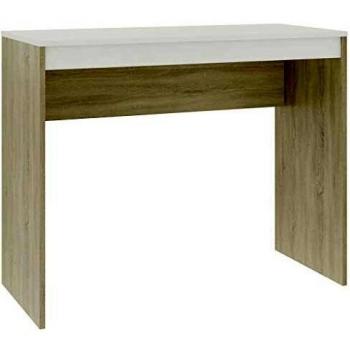 vidaXL Escritorio Blanco y chÃƒªne Sonoma 90x40x72cm AgglomÃƒrÃƒ