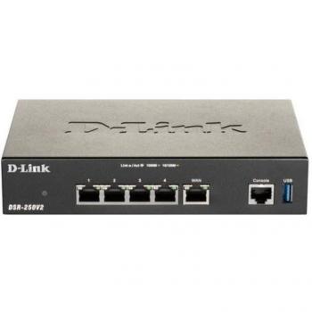 D-Link DSR-250V2 Gigabit VPN Router with 5 Ports