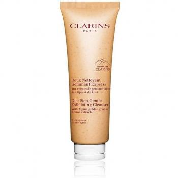 Clarins One-Step Gentle Exfoliating Cleanser with Alpine Golden Gentian & Kiwi Extract and Orange Extract 125ml