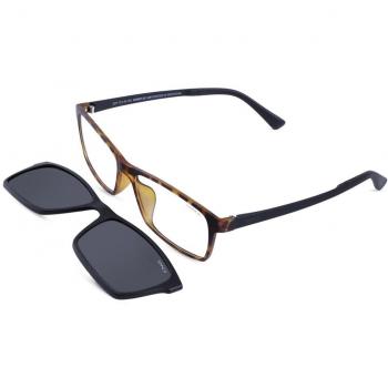 Sinner Loup with Clip-On SIOP-723-40-P20 Men's Eyeglasses Black Size 53 - Blue Light Block Available
