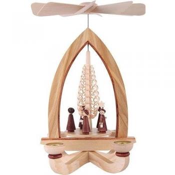 Pirámide de Navidad 1 de Pisos pirámide Kurrende – 27 cm – Original de los Montes Metálicos – Dregeno Seiffen