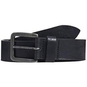 Jack & Jones Victor Leather Belt for Men - Black, 100% Genuine Leather