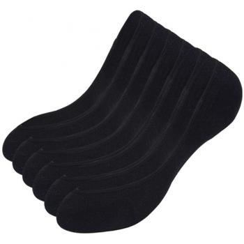 Puimentiua 6/10 Pares Calcetines Invisible Mujer No Show No-Slip Calcetines Cortos Elástco con Silicona Antideslizante