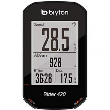 Bryton Rider 420 E Ciclocomputador GPS, Sin género, Negro, Talla Única