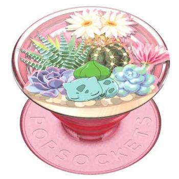 Soporte para Smartphone PopSockets PopGrip Premium Terrario Bulbasaur Rosa