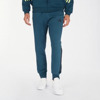 Adidas Pantalones Essentials French Terry Tapered Cuff 3 Bandas Joggers Verde (L)
