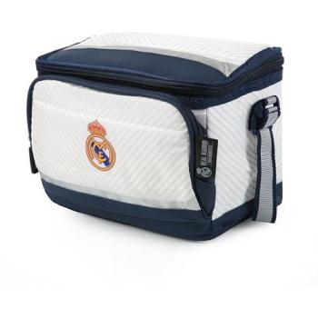 Nevera Portátil Suave Real Madrid Ultimate 6 Latas 24.13x16.51x16.51 Cm Blanca y Azul Unisex