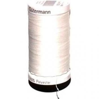 Hilo de Poliéster Gutermann Sew All Blanco 500m, Ideal para Coser Todo tipo de Telas