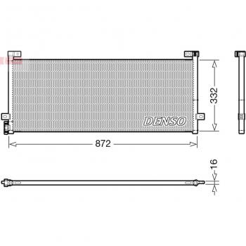 Condensador de aire acondicionado DENSO DCN99072