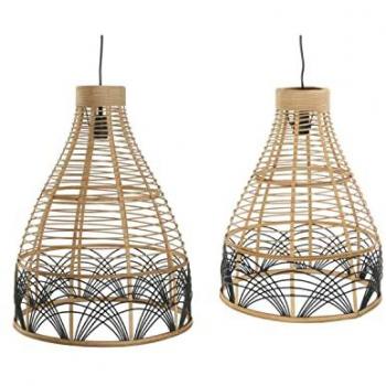 Lámpara de Techo DKD Home Decor Bicolor 50 W 45 x 45 x 60 cm