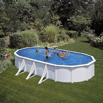 Gre M260856 - Piscina Acero Blanca Ovalada Fidji kit730eco