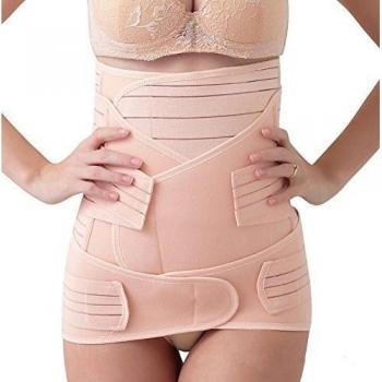 Elandy cierre de Velcro y 3-readers y móviles-1 soporte de tejido transpirable para vestidos cinta elástica para del parto de la correa de-periodos de descanso Postnatal de danza del vientre de la correa de faja más nítidas de color para las mujeres y